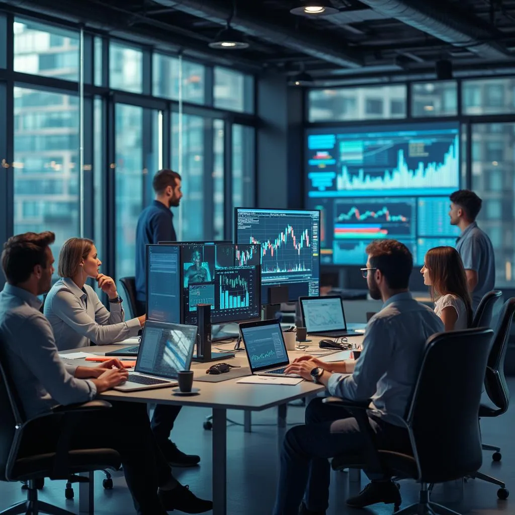 L'équipe FinanceAI au travail